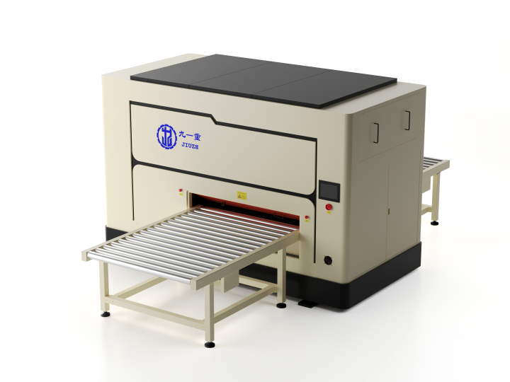 异型件矫平机工作场景