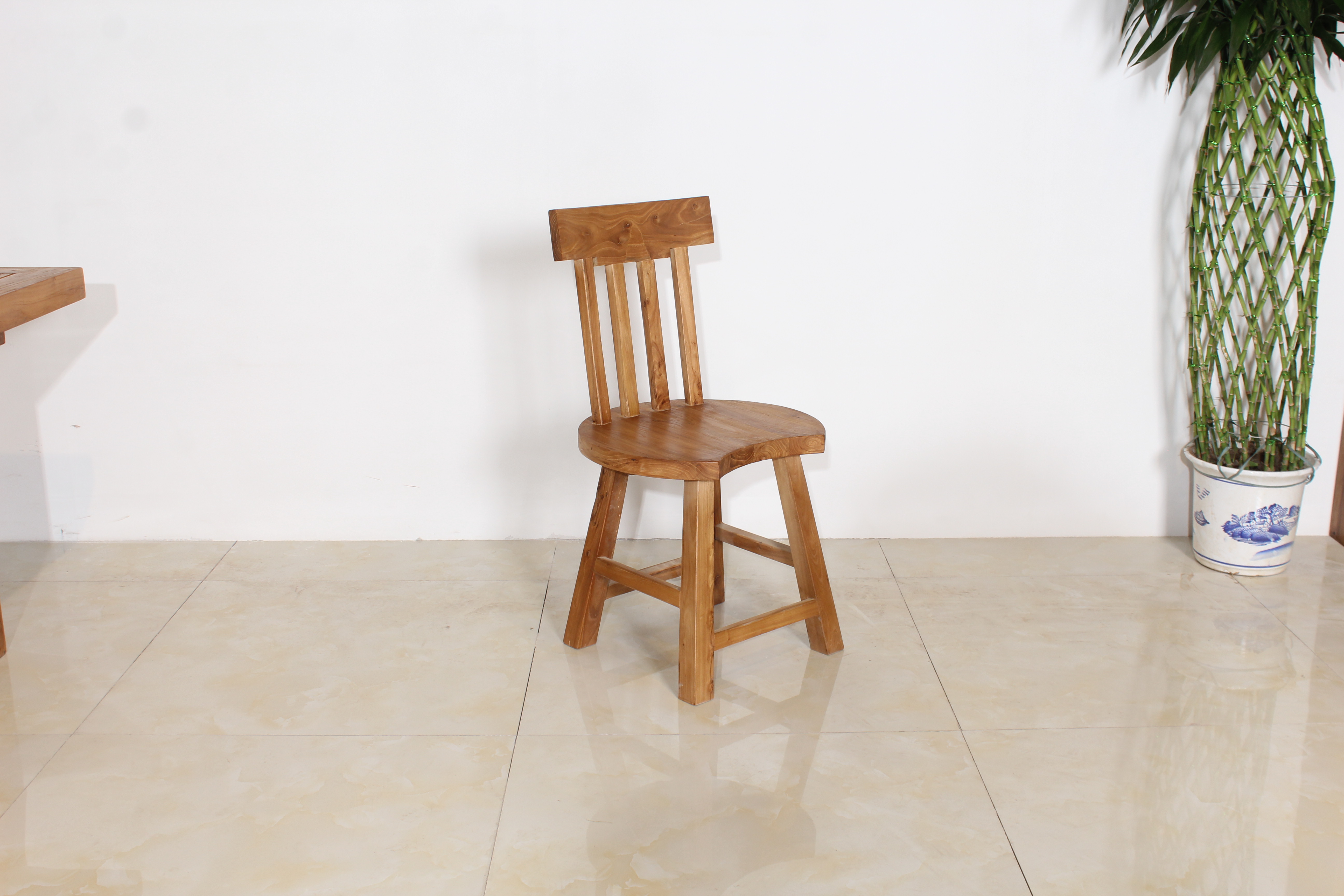 老榆木咖啡椅工艺之美