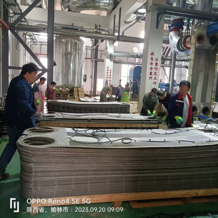 现代化换热器维修车间