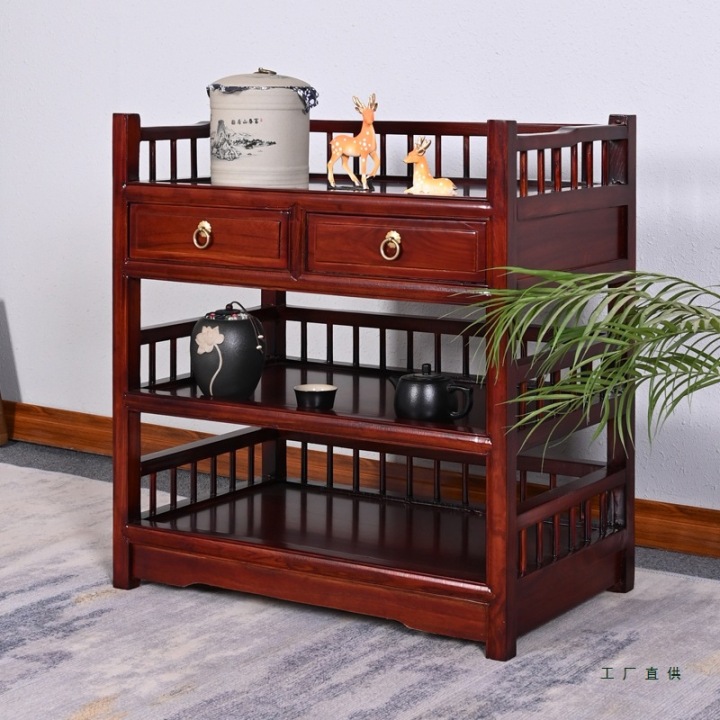 老榆木茶桌展示