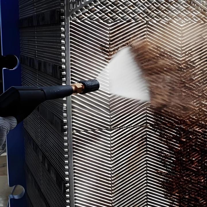 板式换热器清洗现场