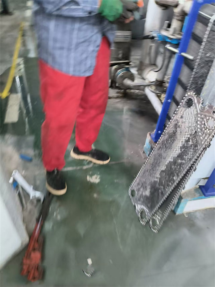 板式换热器清洗前后效果对比