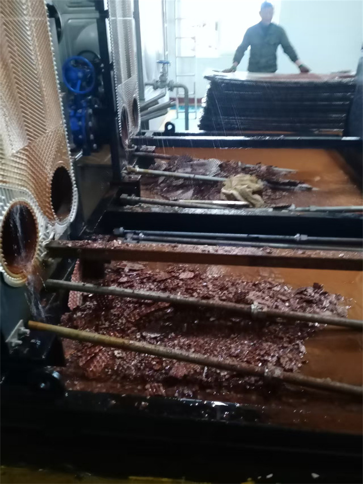 高效板式换热器清洗成果