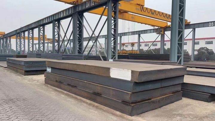 高建板切割现场作业