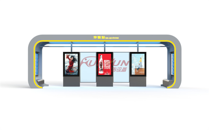 不锈钢候车亭细节展示