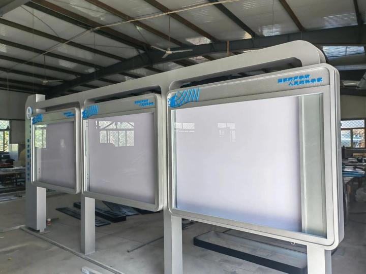 展厅广告制作现场