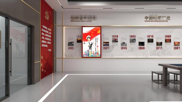 宣传栏安装现场与效果展示