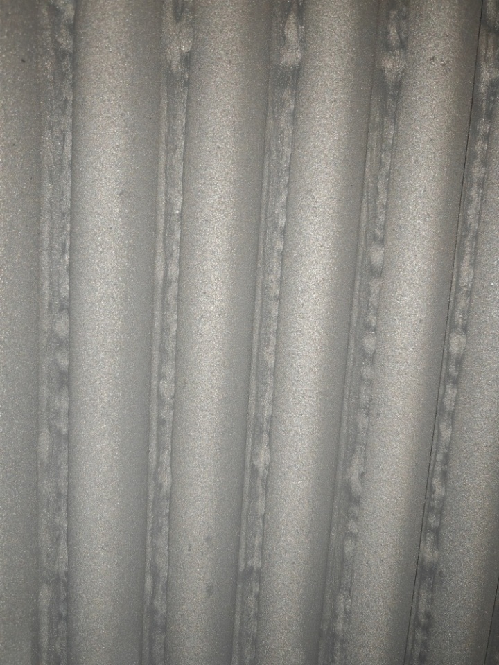 水冷壁喷涂施工现场