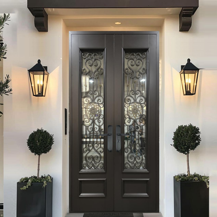 精雕铸铝门展示