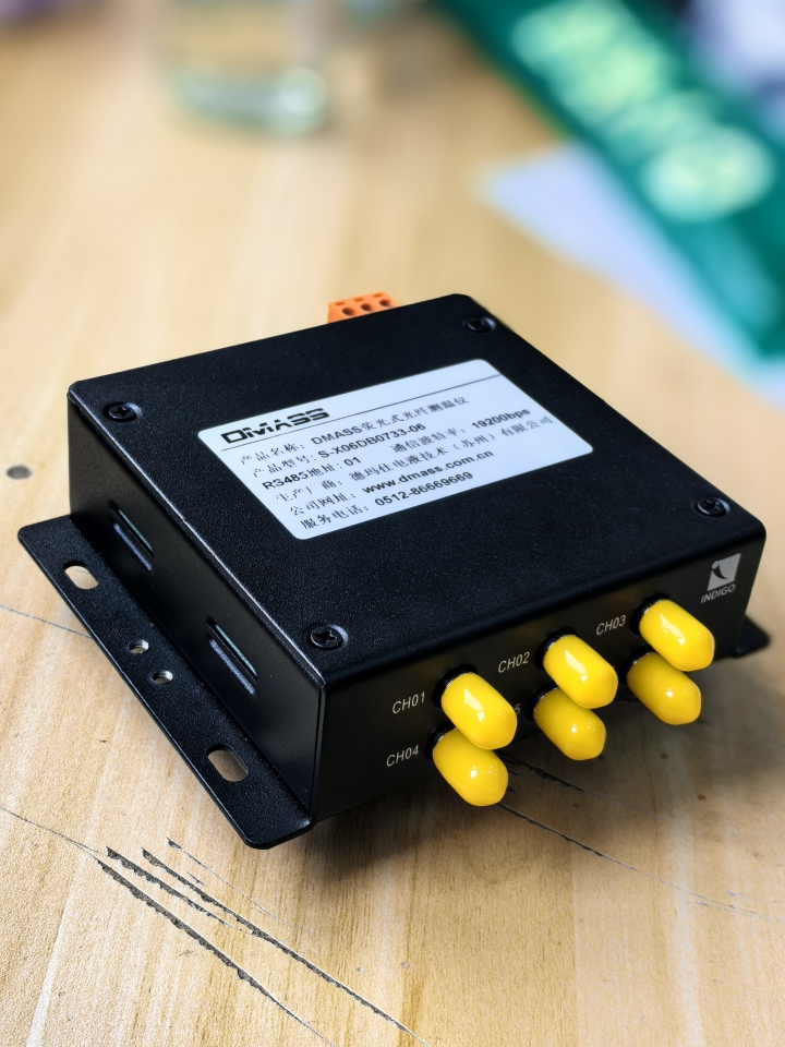 荧光光纤测温系统工作原理示意图