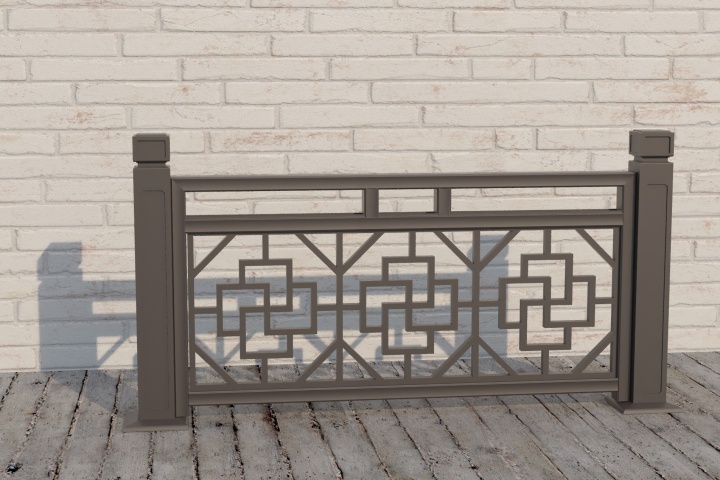 铝合金仿古构件精细工艺展示