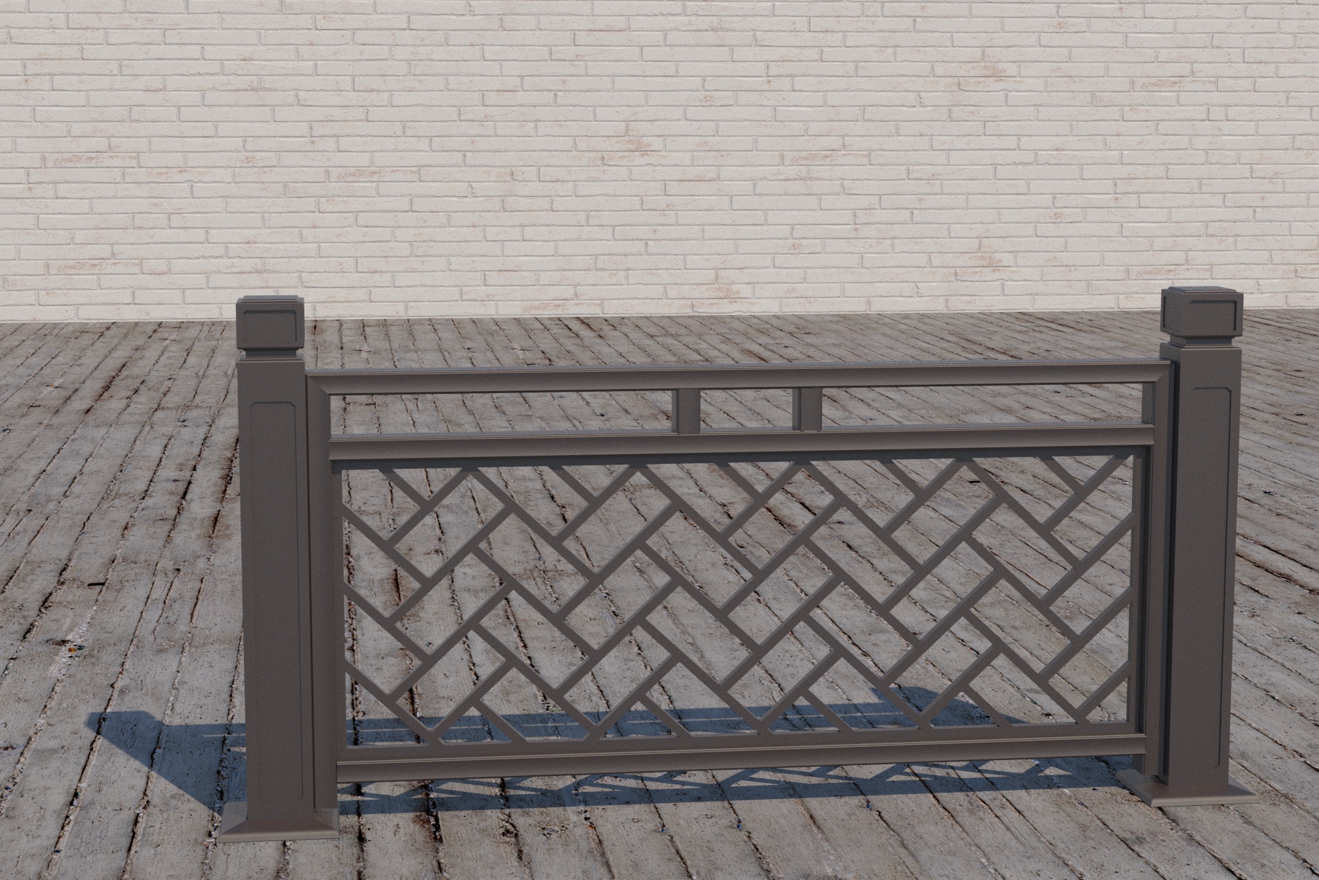 九久门窗中式铝代木建筑构件成品细节图