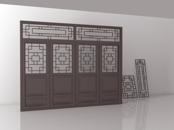 中式仿古窗现代工艺展示