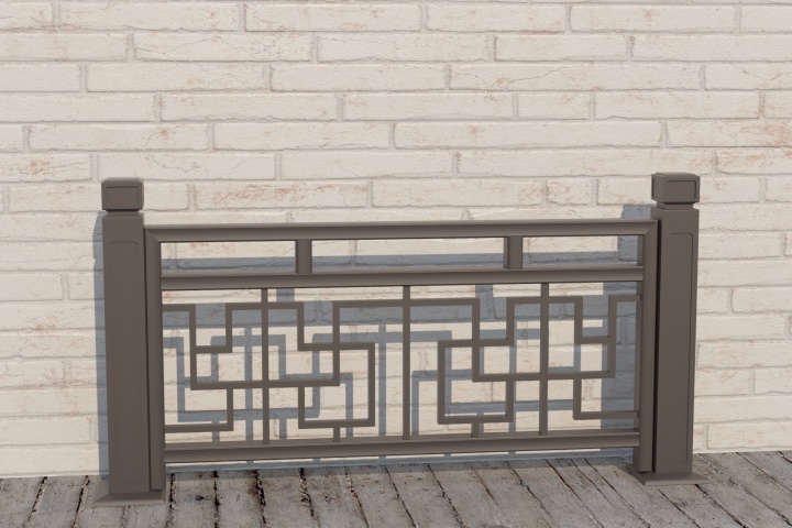 铝合金仿古构件精细加工细节