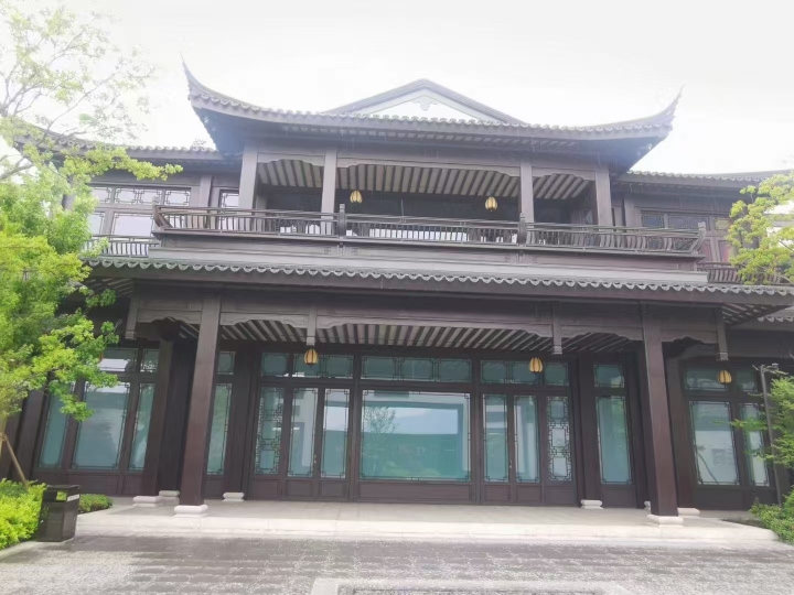 中式铝合金仿古门窗细节工艺