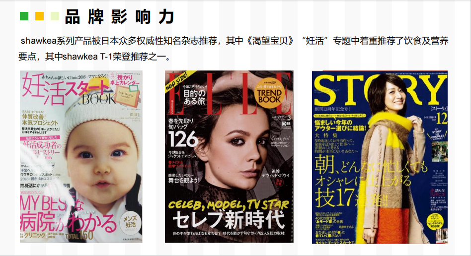 Shawkea产品在日本药局及媒体曝光