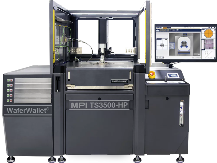 高精度半自动探针台工作示意图