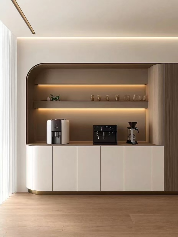 多功能收纳餐边柜内部结构