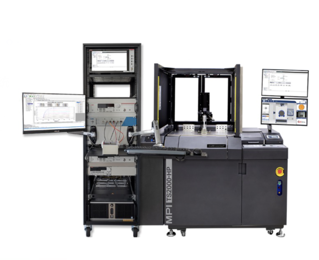 全自动探针台工作示意图