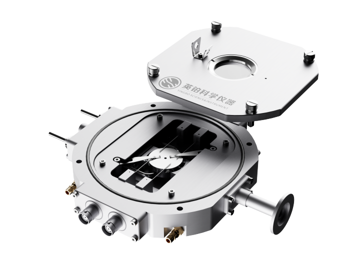 显微镜冷热台多场耦合实验示意图