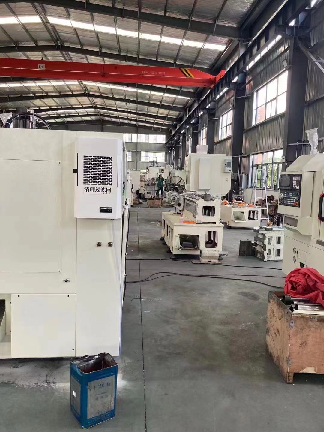 节能型油冷机工厂生产测试线