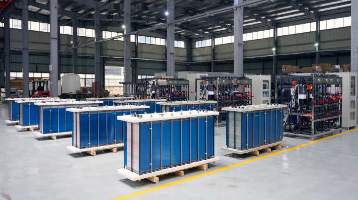 电渗析设备在工业废水处理系统中的现场安装图