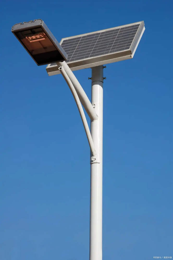 抱箍式路灯产品细节特写