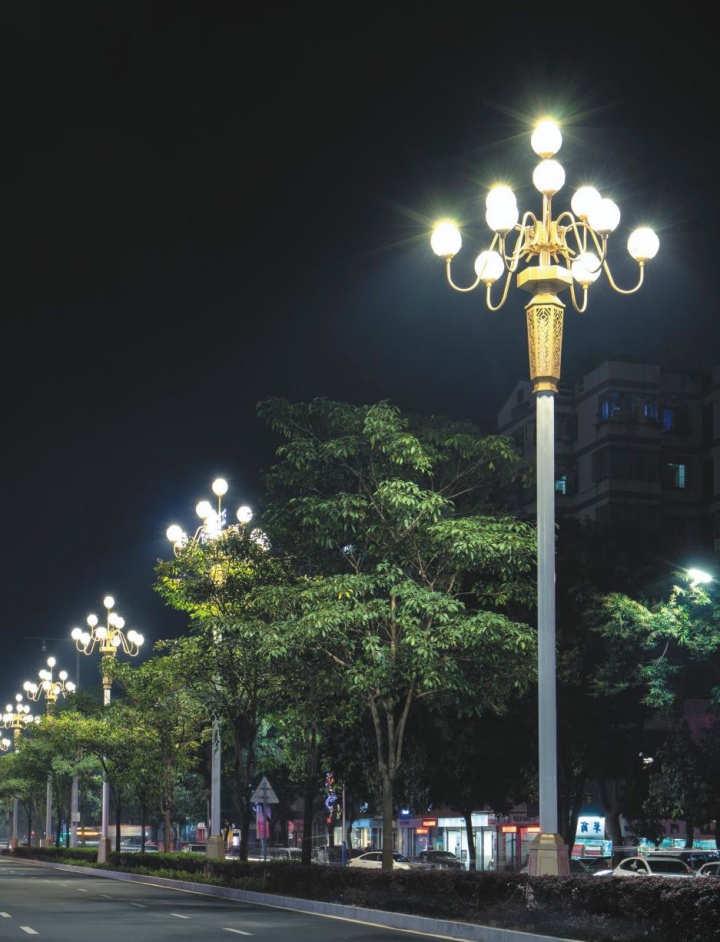 中华灯夜间照明效果图