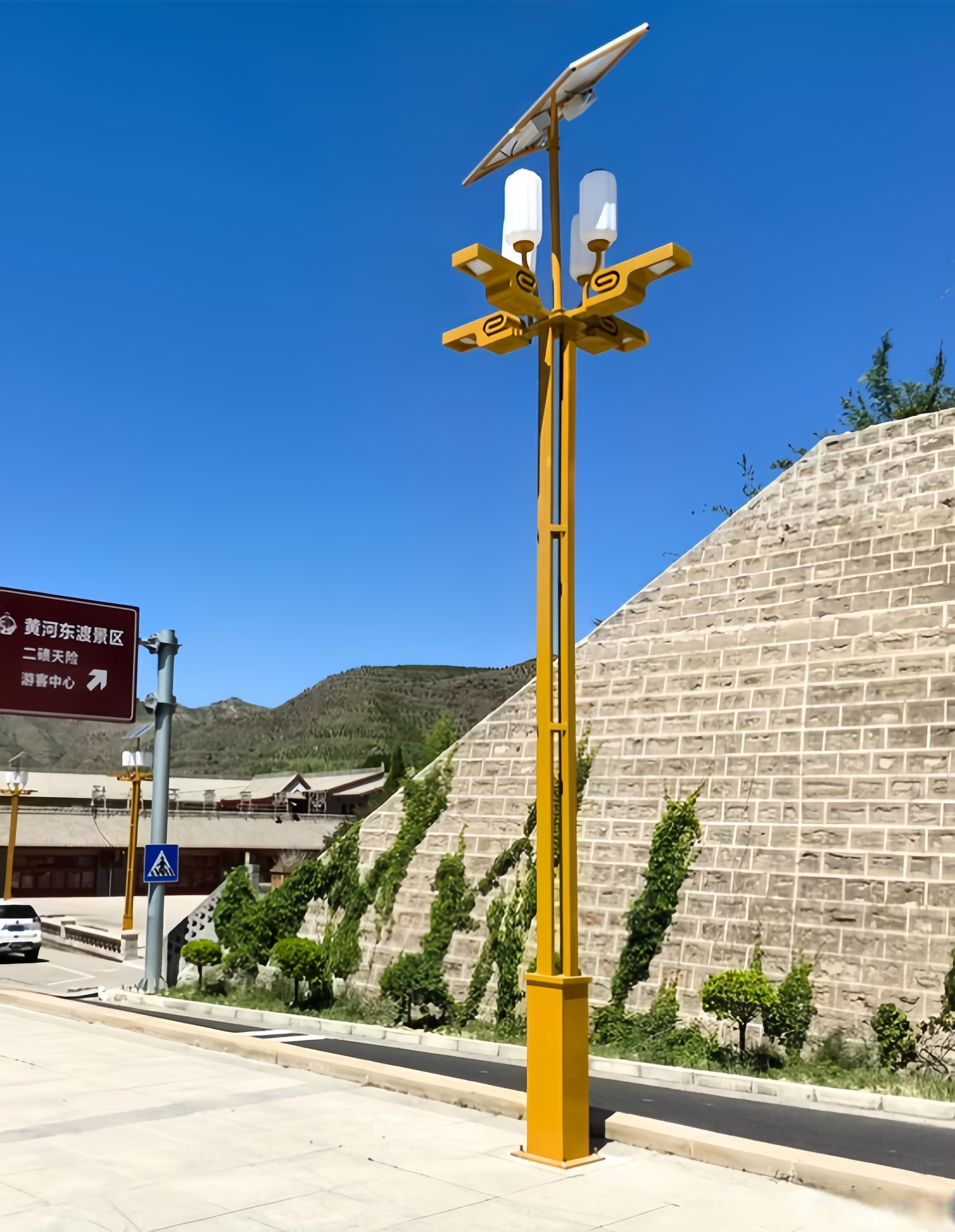 玉兰灯夜间效果