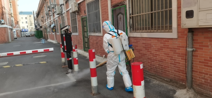 高标准保洁作业现场