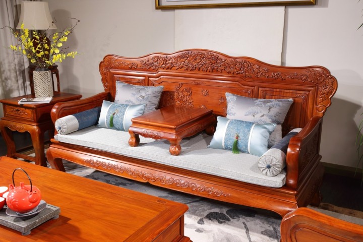 大果紫檀沙发细节展示