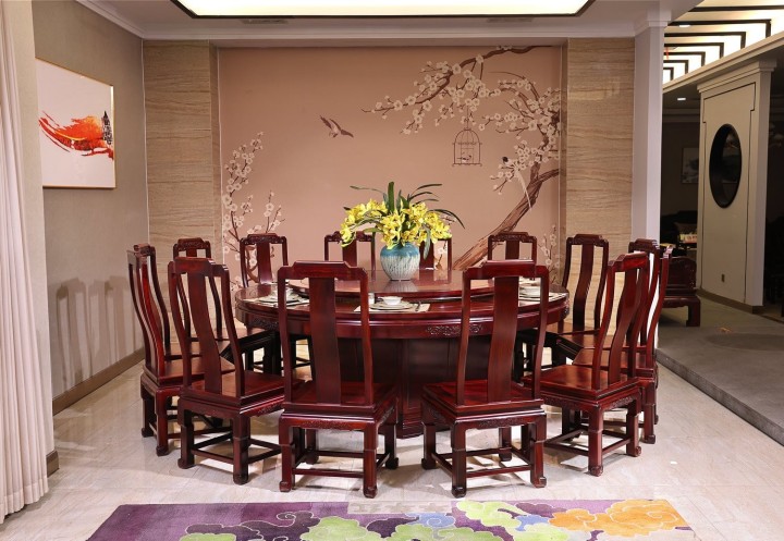 红酸枝木材纹理特写