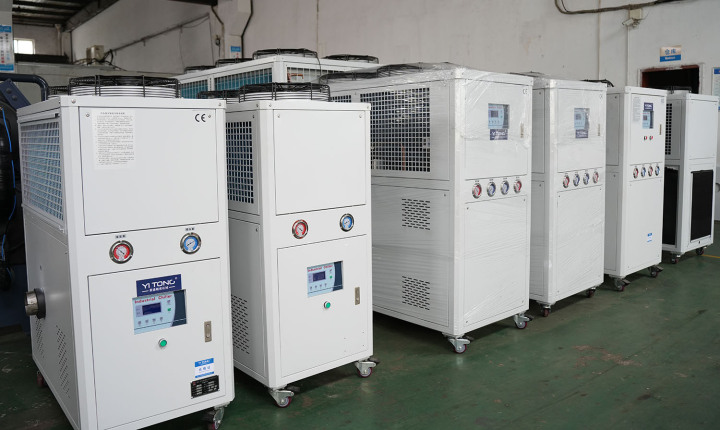 高精度冷油机内部核心部件特写