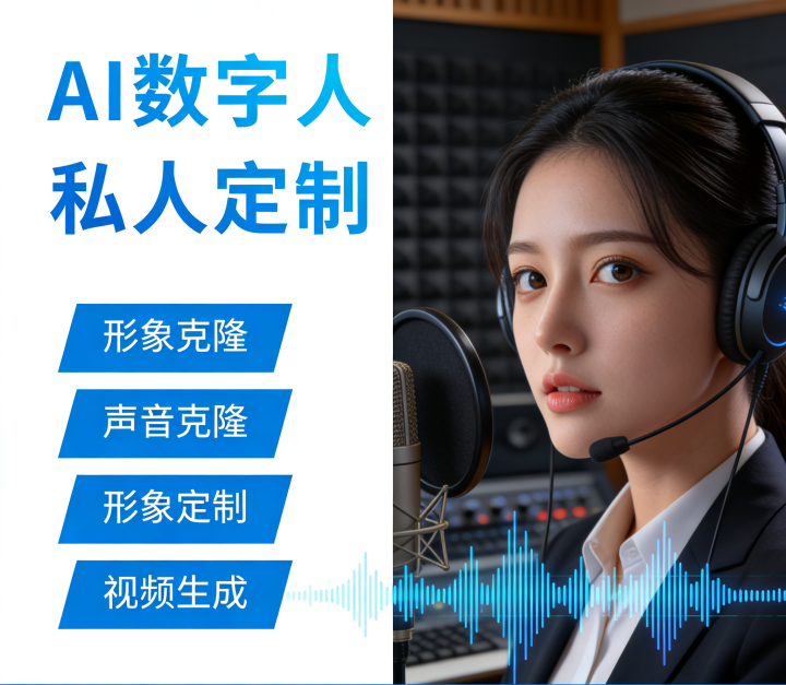 AI数字人多场景应用示意图