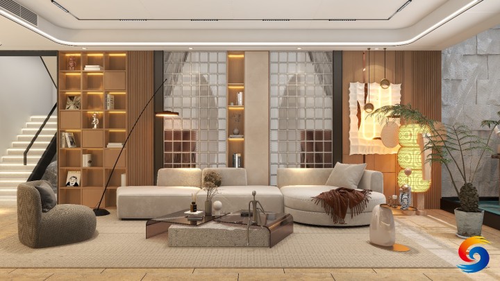 现代风格护墙板装修案例