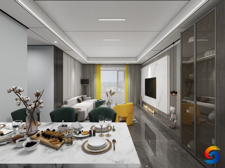 碳晶板现代风格应用