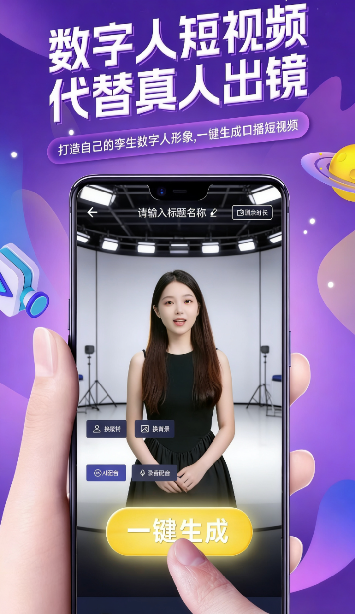 AI数字人技术集成示意图