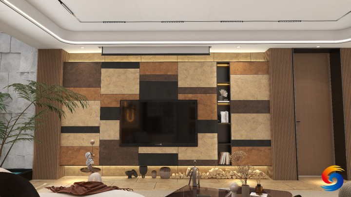 集成墙板在卧室空间的装饰效果