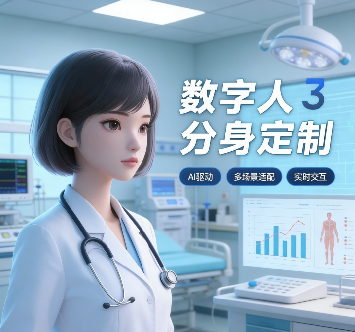 AI数字人与企业系统集成架构图