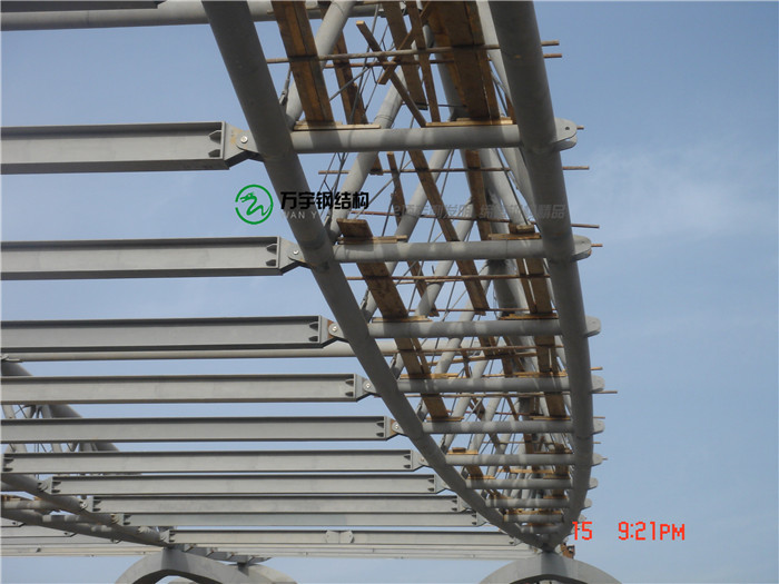 造型美观的已建成管桁架网架工程