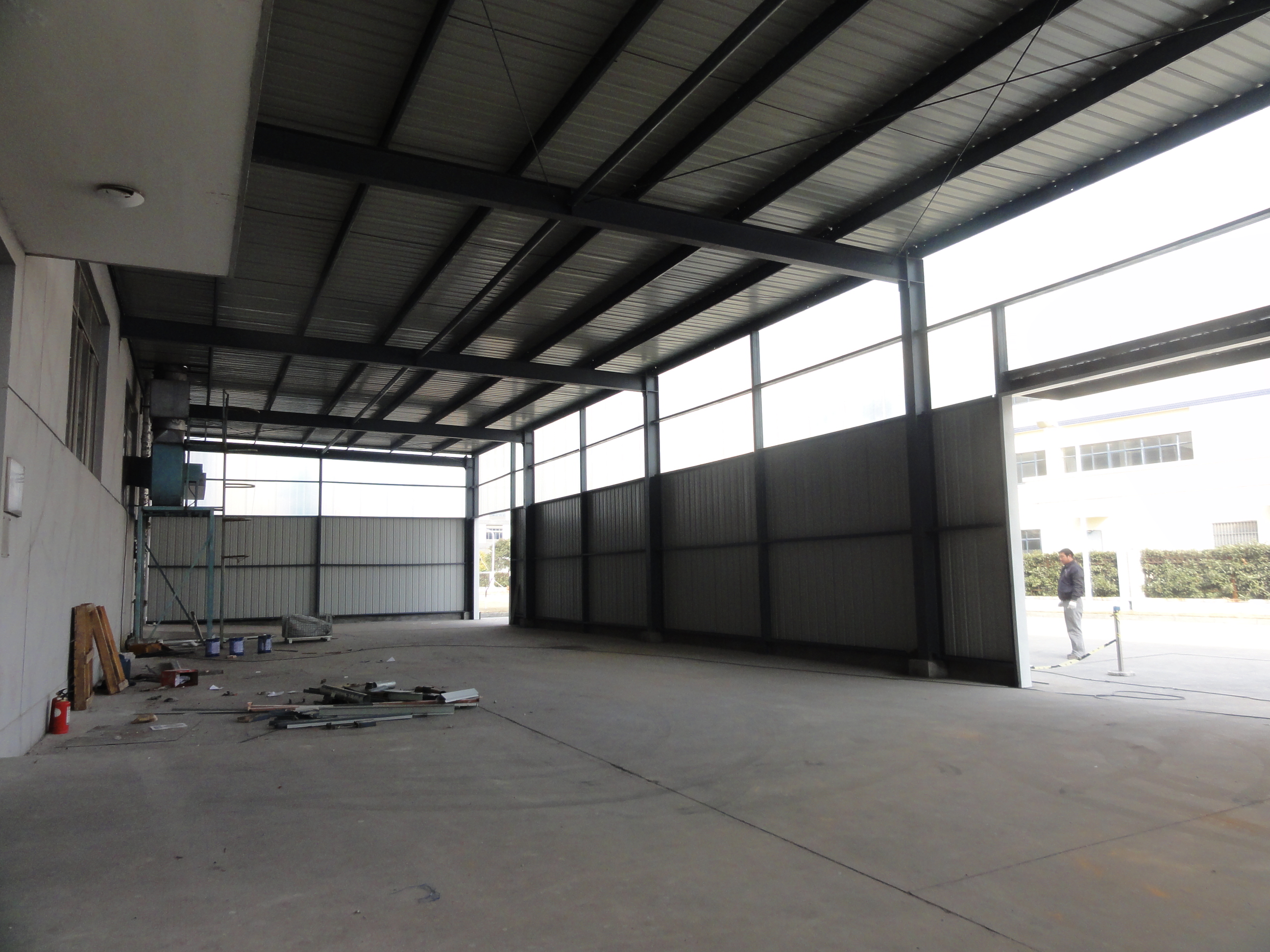 现代化钢结构生产车间