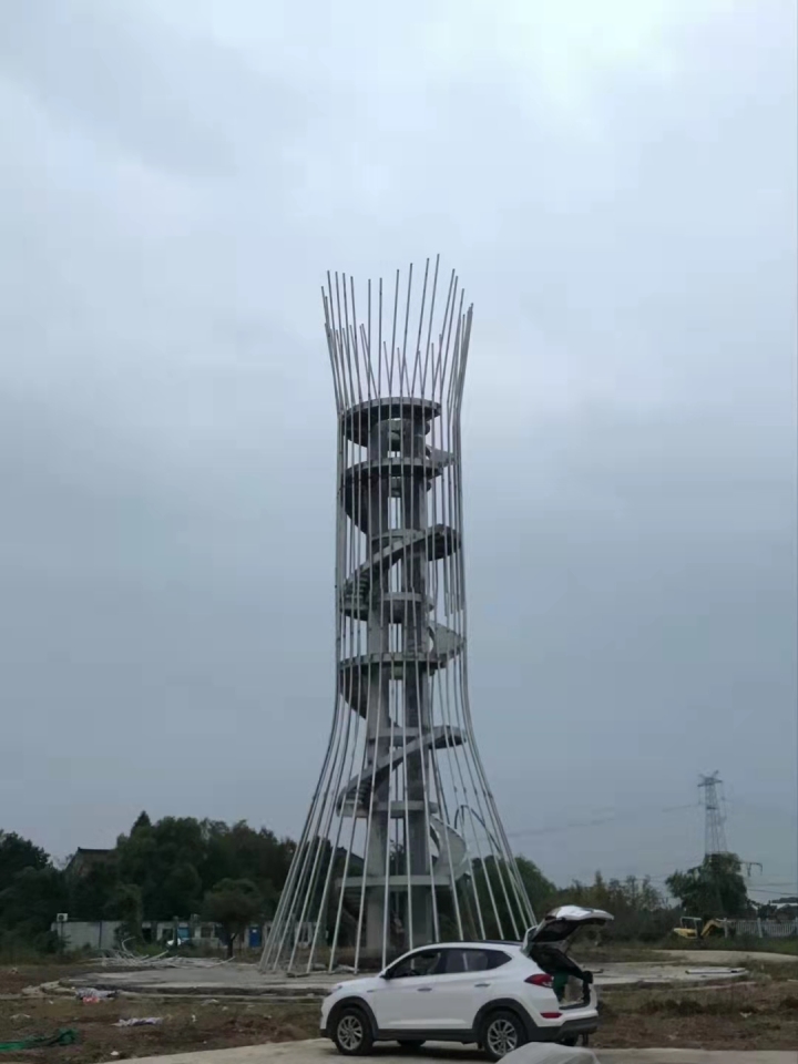 精美多样的钢结构楼梯完工实景