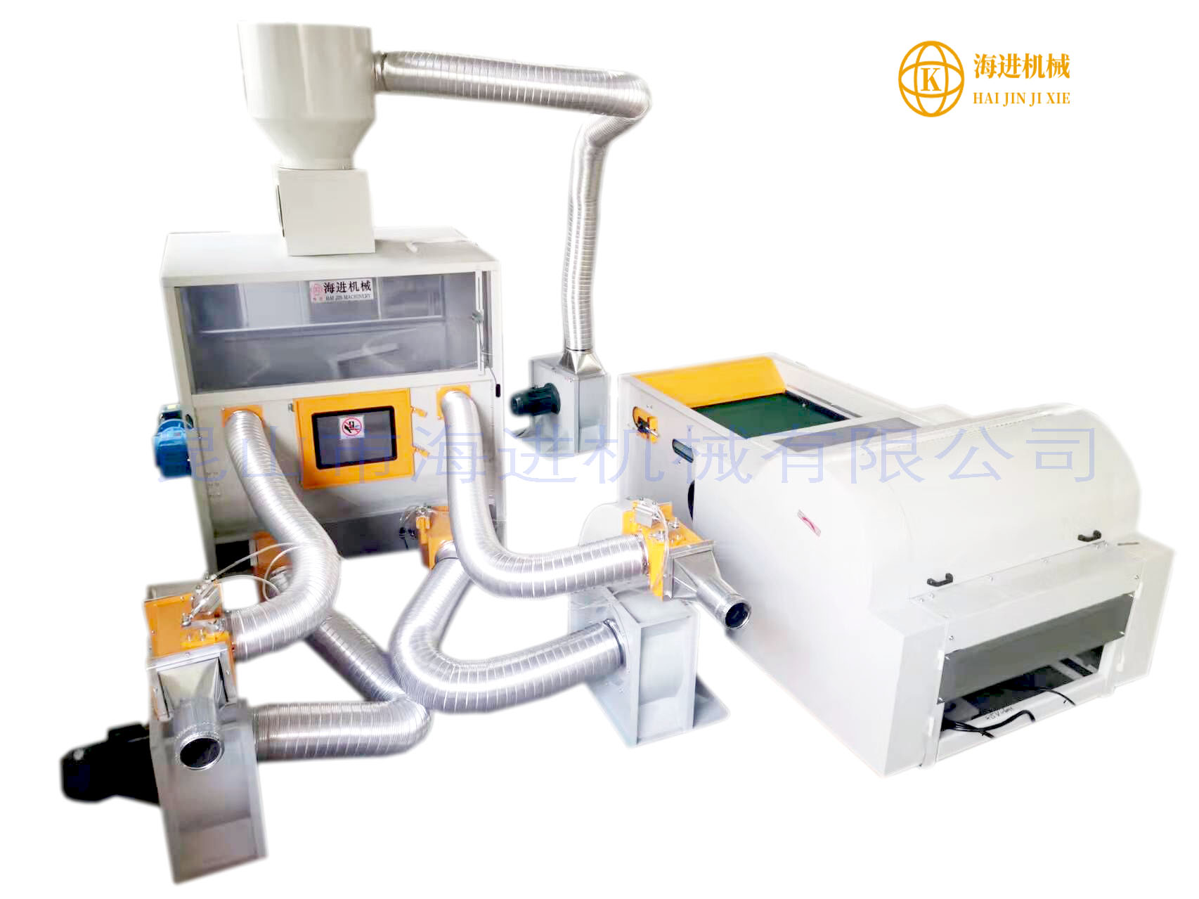 高效枕芯机生产线全景