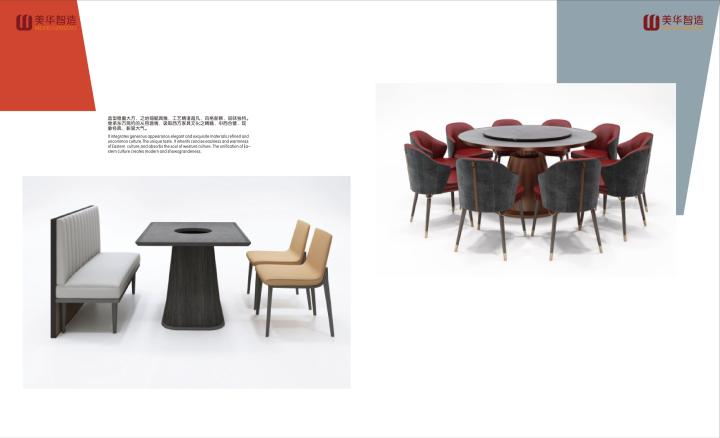 高品质餐饮连锁家具产品展示