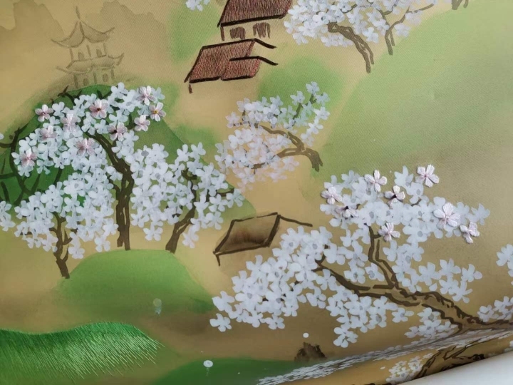 墙布工程案例实拍