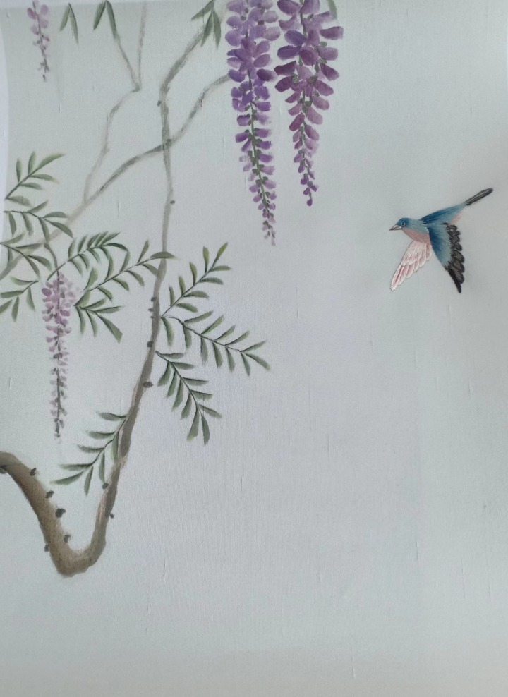 多样化墙布材质展示