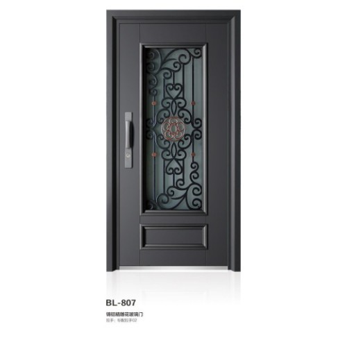 智能科技玻璃艺术门效果图