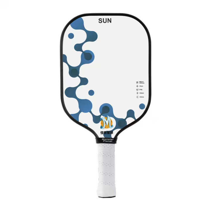 匹克球拍科技材料应用示意图