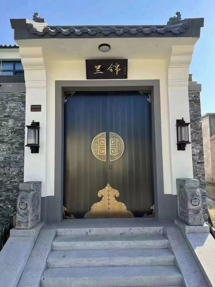 精雕铸铝门别墅实景案例
