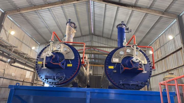 羽毛粉加工设备成品展示